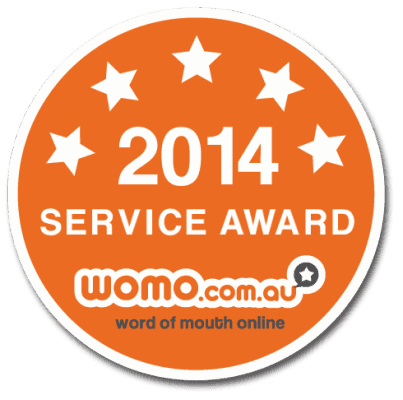 2014 Service Award - WOMO.com.au