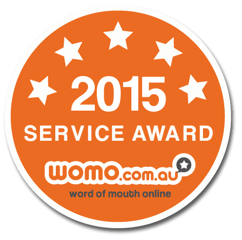 2015 Service Award - WOMO.com.au
